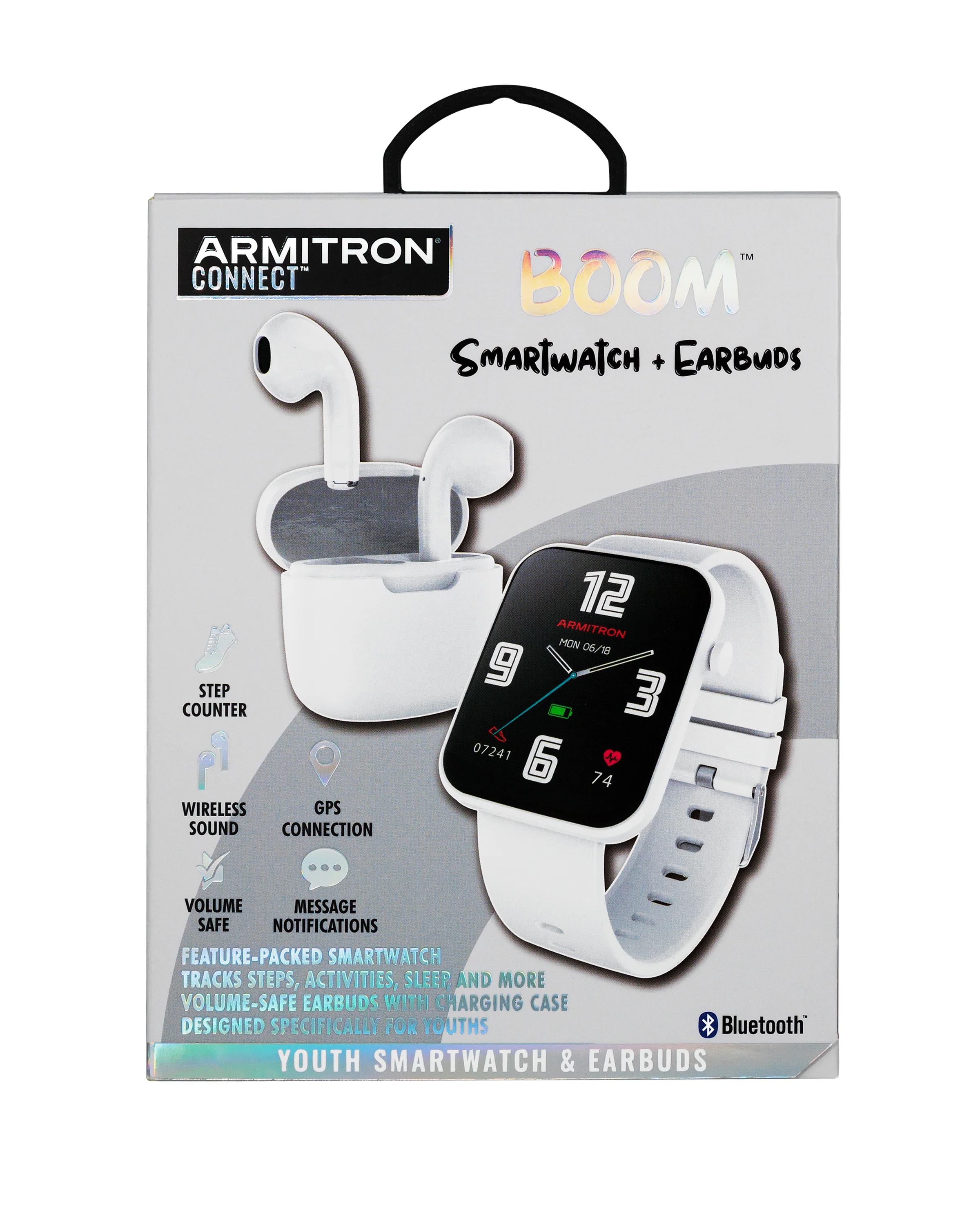 Armitron Boom Smartwatch and Earbuds™ | White - Image 5