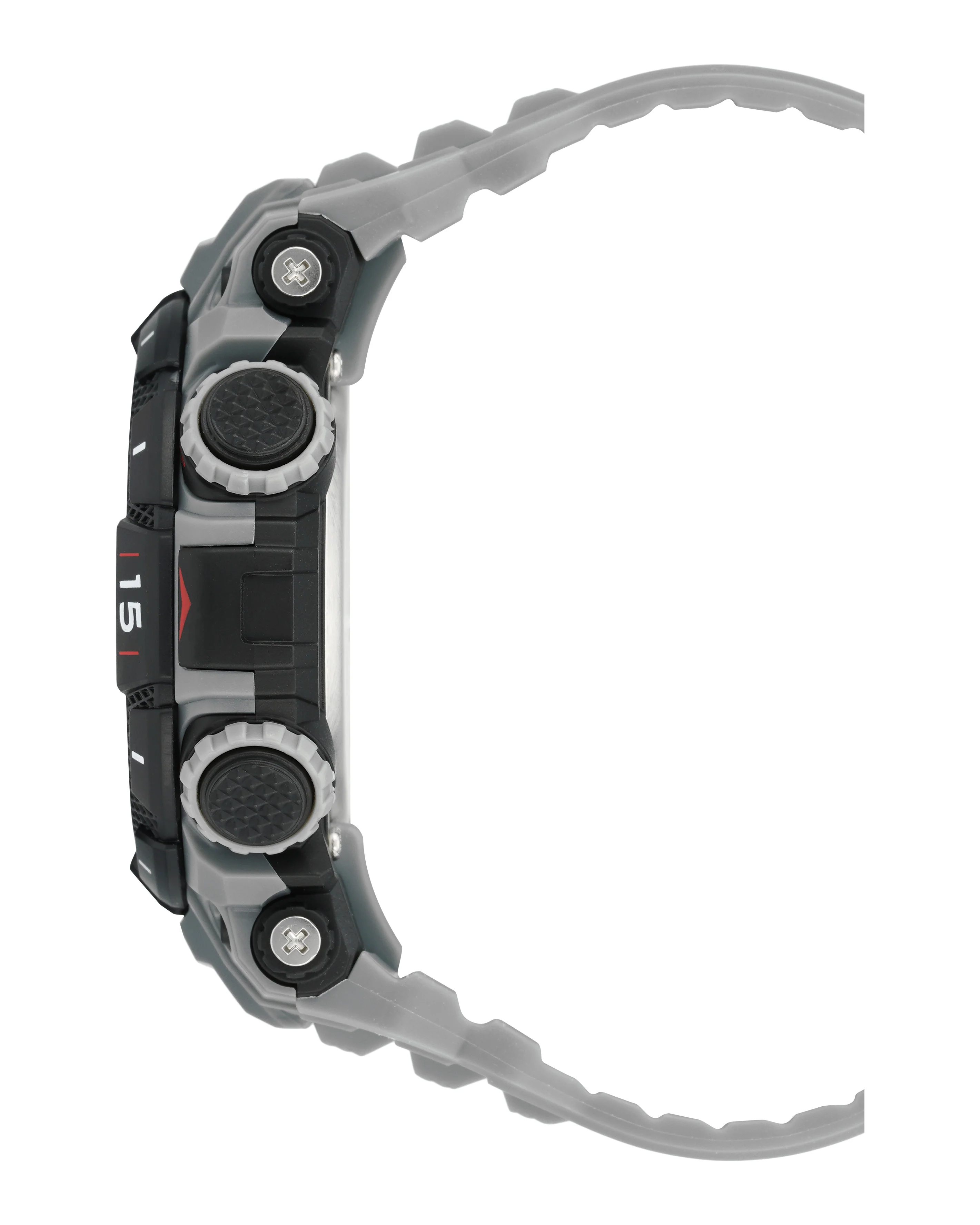 Armitron Digital Resin Watch™ (Day-Date-Month) Light Grey / Black - Image 3