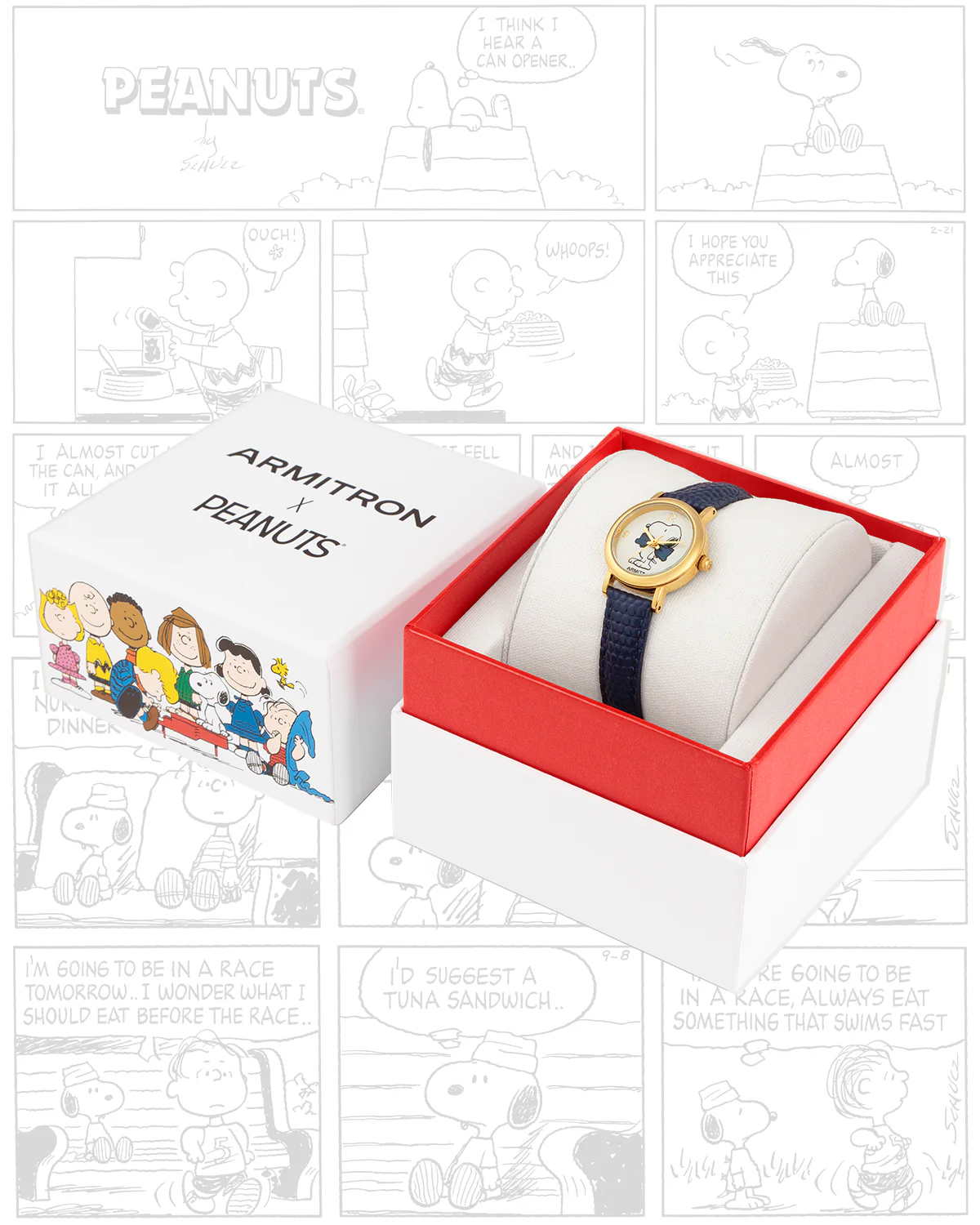 Armitron x Peanuts: Dressed to the Nines | 24mm, Peanuts Navy/Gold - Image 10