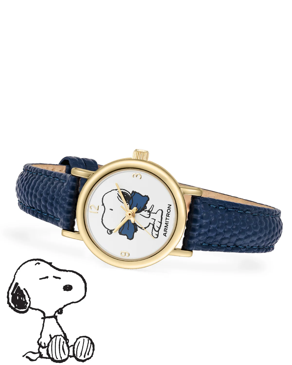 Armitron x Peanuts: Dressed to the Nines | 24mm, Peanuts Navy/Gold - Image 7