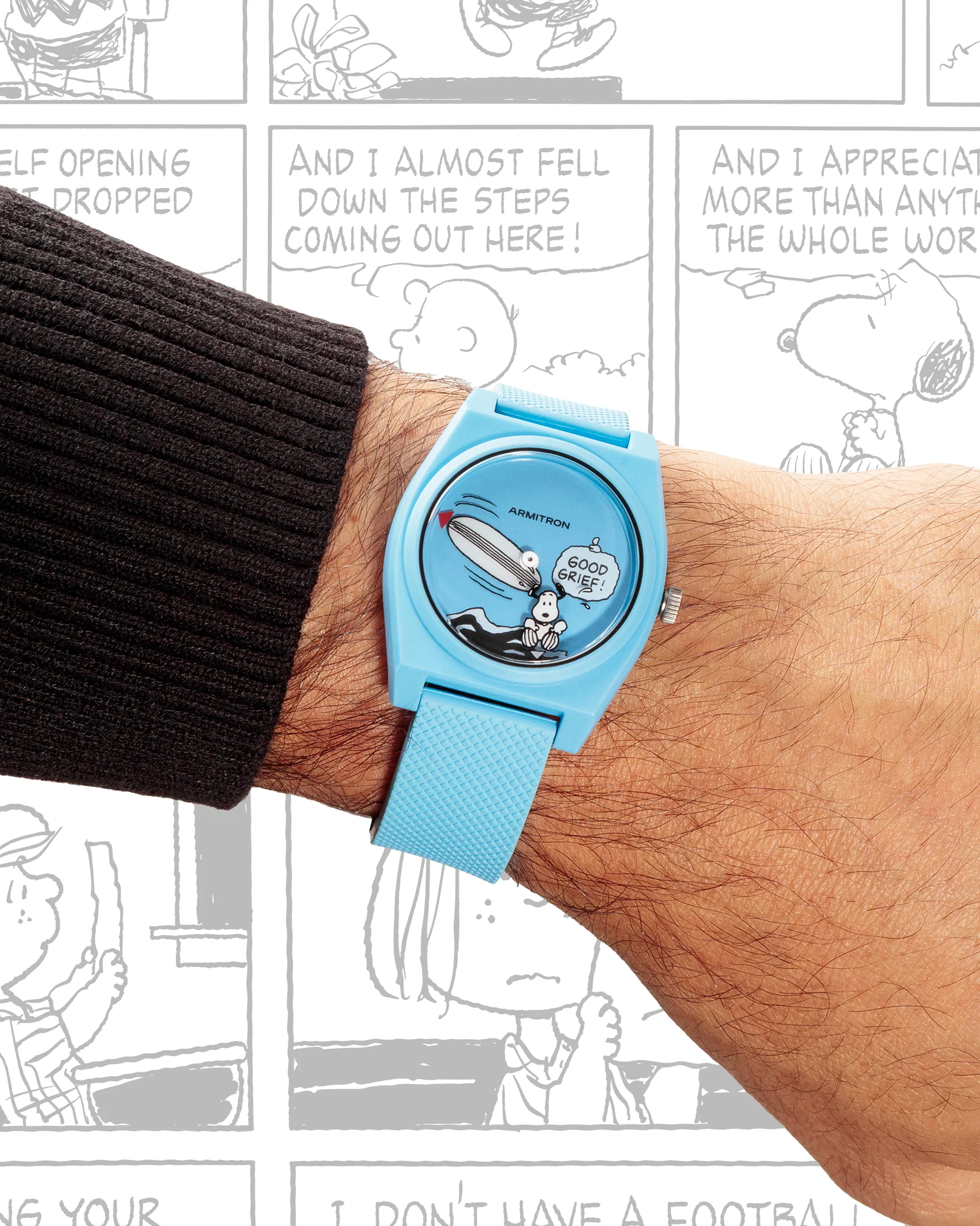 Armitron x Peanuts: Good Grief! | 36mm, Peanuts Blue Ocean Plastic - Image 9