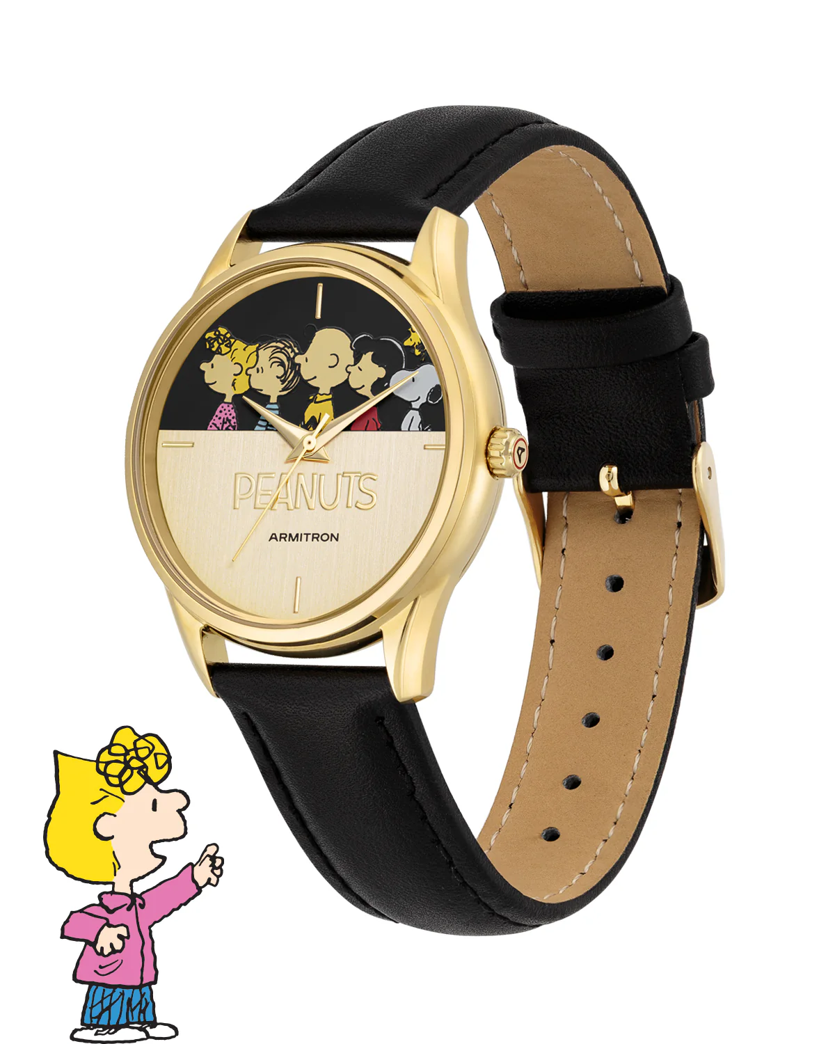 Armitron x Peanuts: The Lineup | 36mm, Peanuts Black/Gold - Image 3