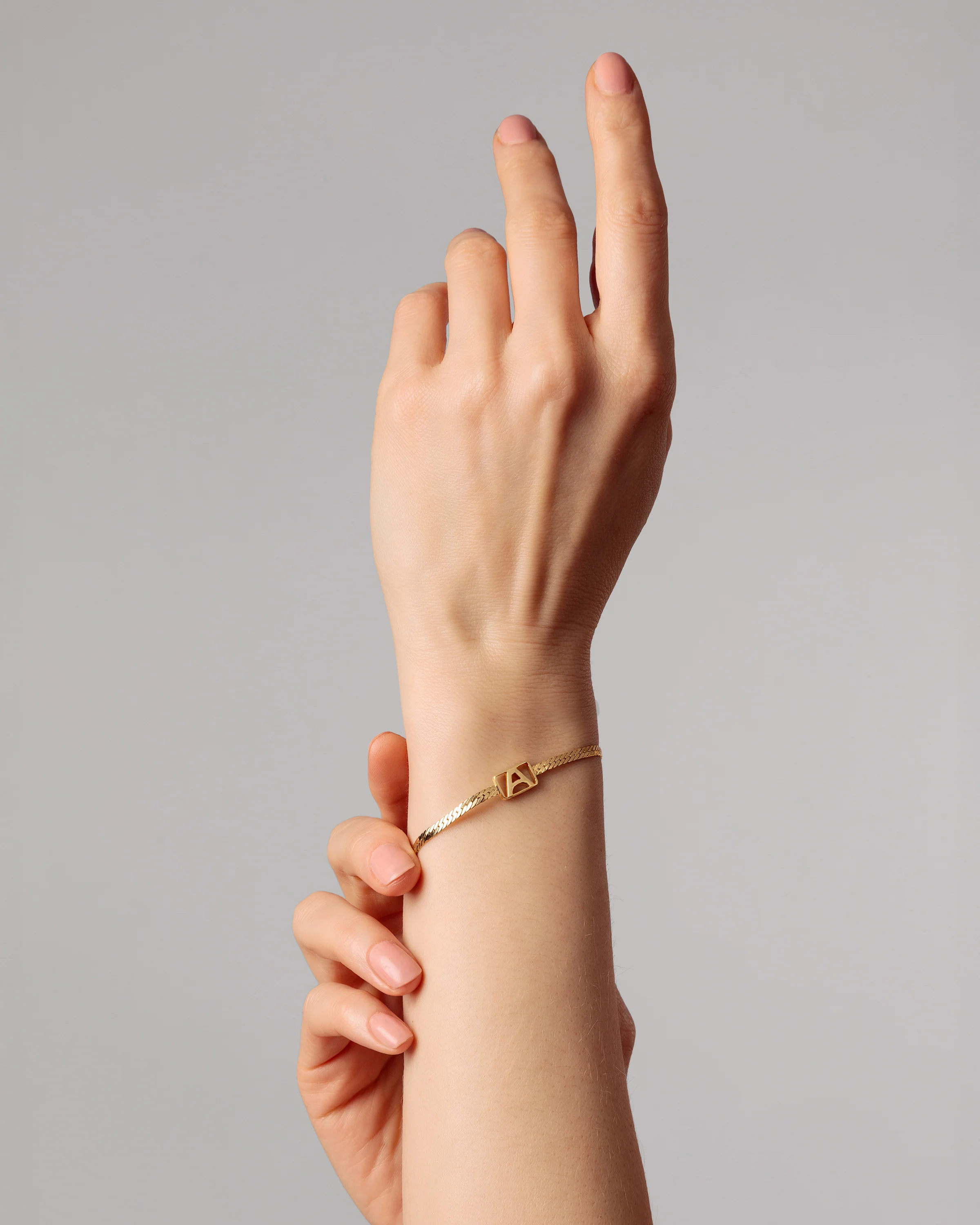 Herringbone & Logo Bracelet™ | Silver - Image 4