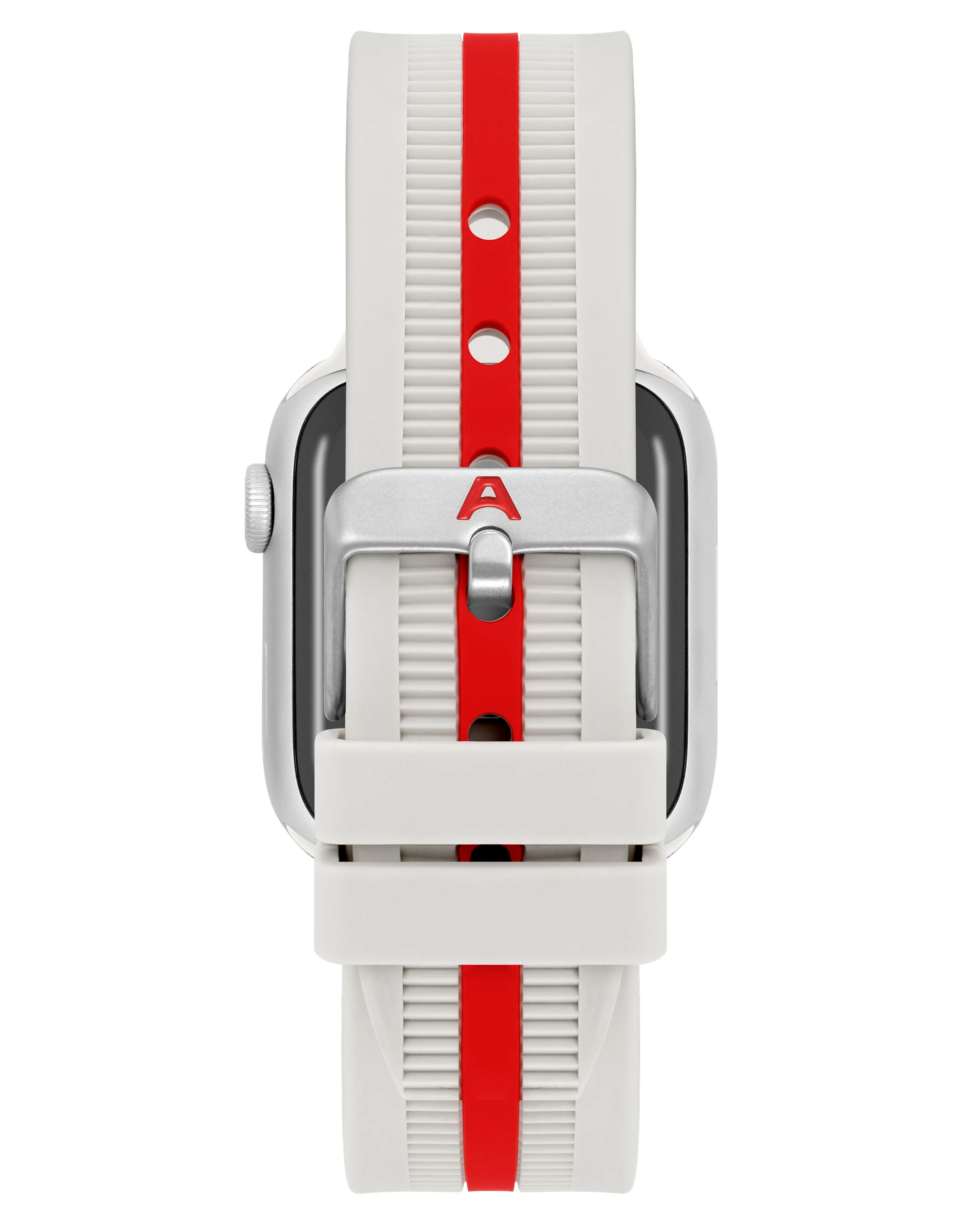 Racer Silicone Band for Apple Watch™ | Cream/Red - Image 3